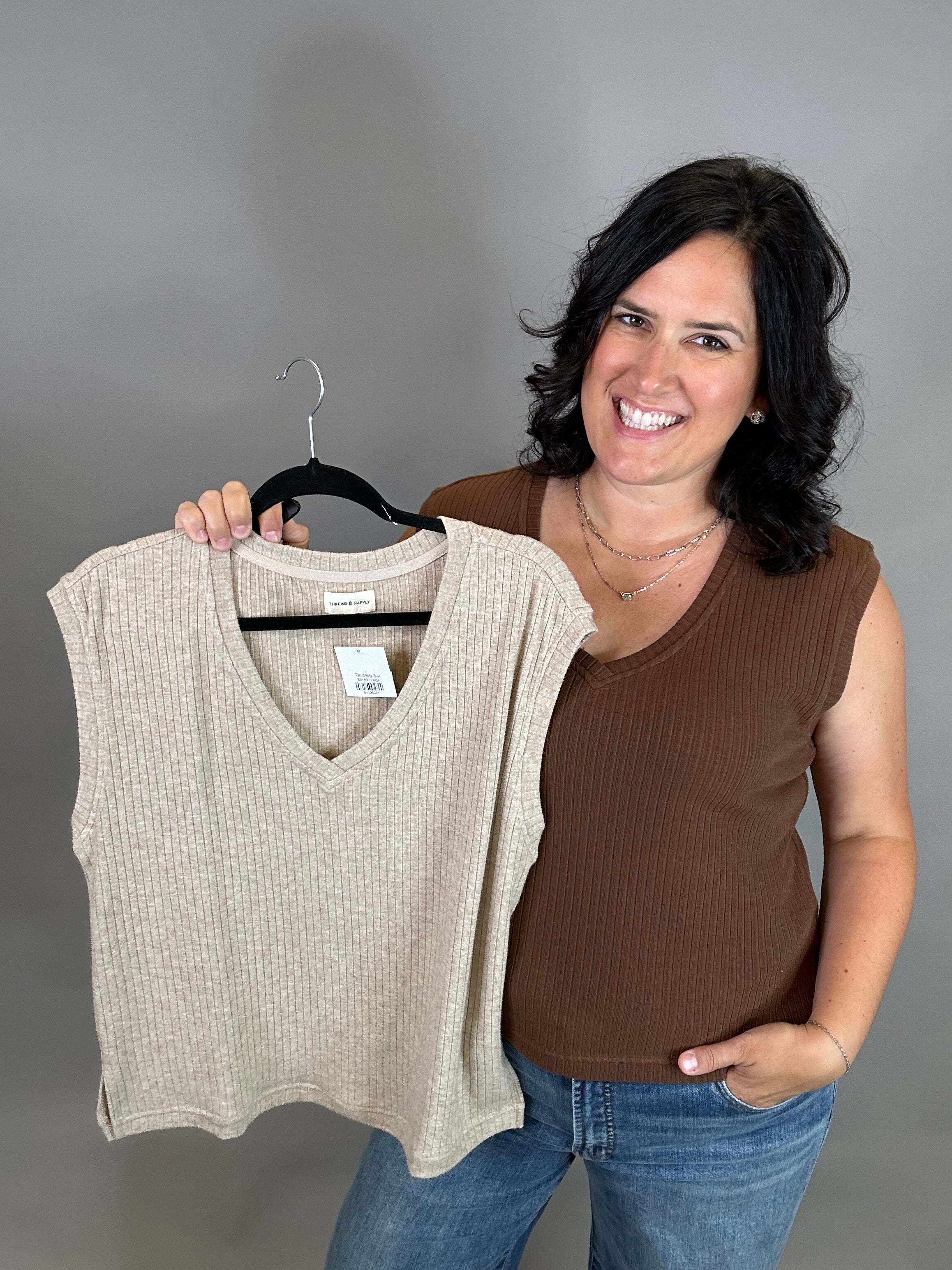 Brown Misty Top Tops- Blouses THREAD & SUPPLY