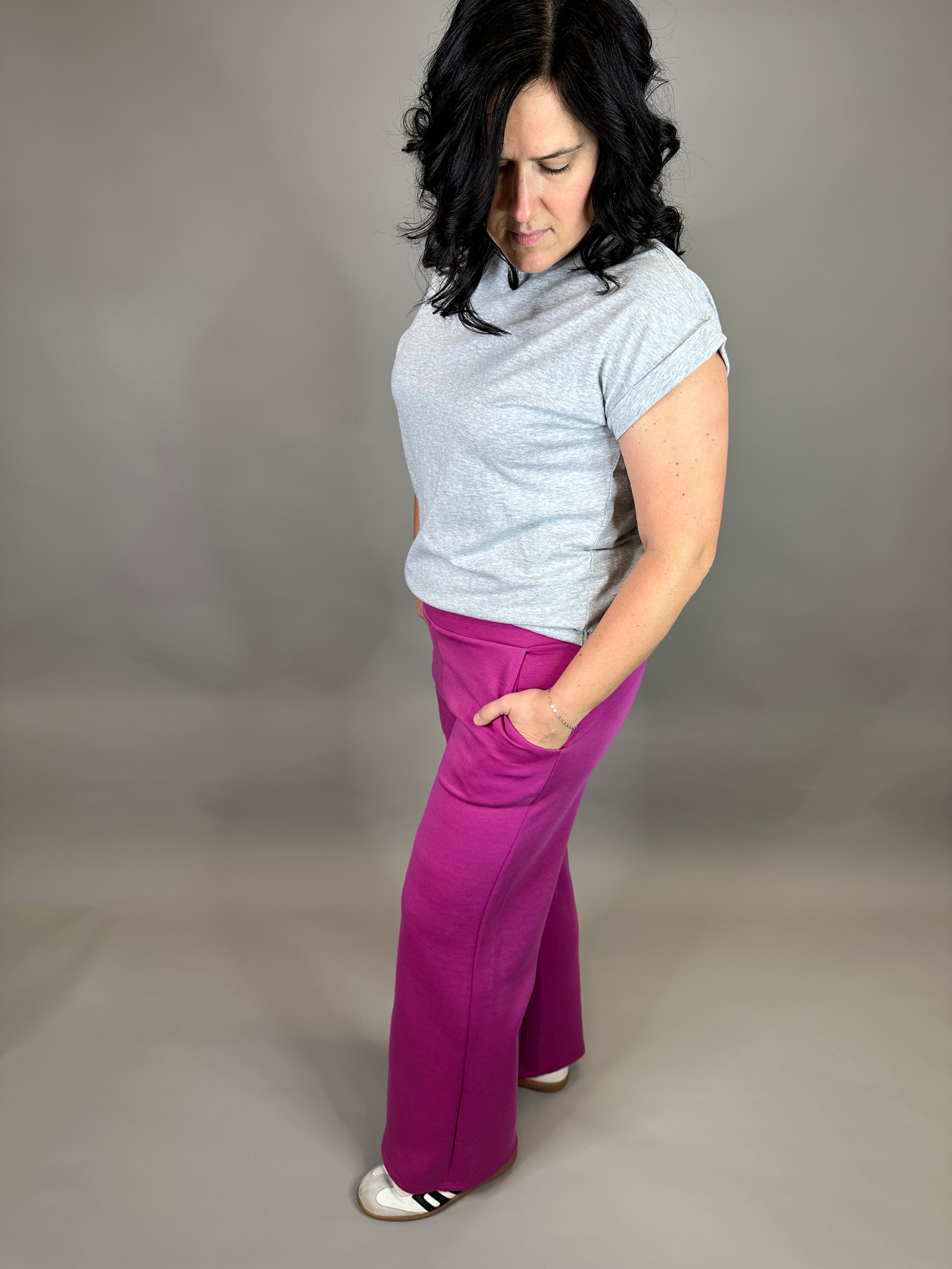 Magenta Resort Pants Bottom- Pants DEAR SCARLETT
