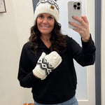 Cream & Speckled Pom Hat Accessories - Hat PANACHE