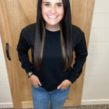 Black Radlie Fleece Sweatshirt Top - Sweatshirt MONO B