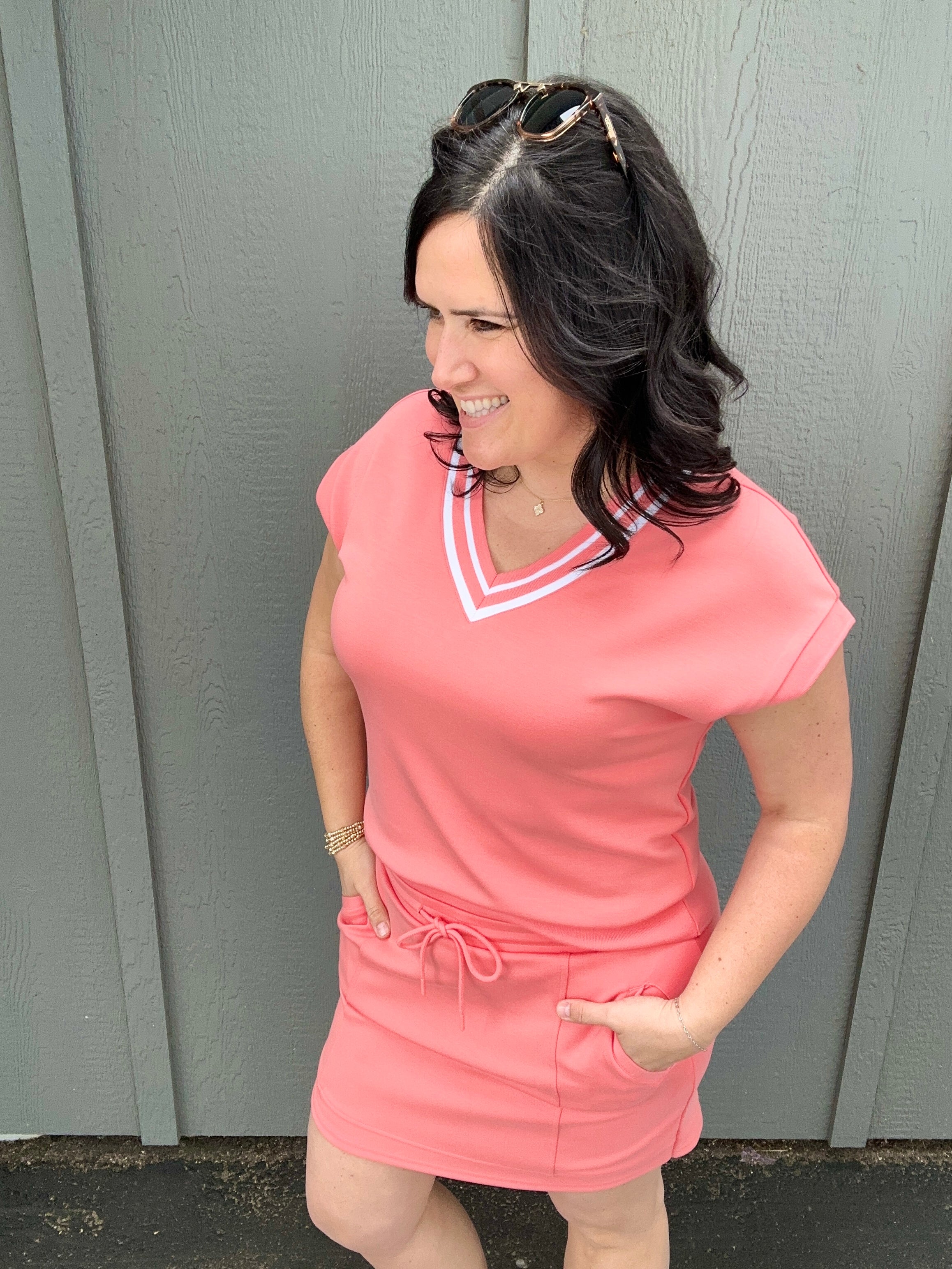 Pink Coral Nadia Skirt Bottom- Skirt THREAD & SUPPLY
