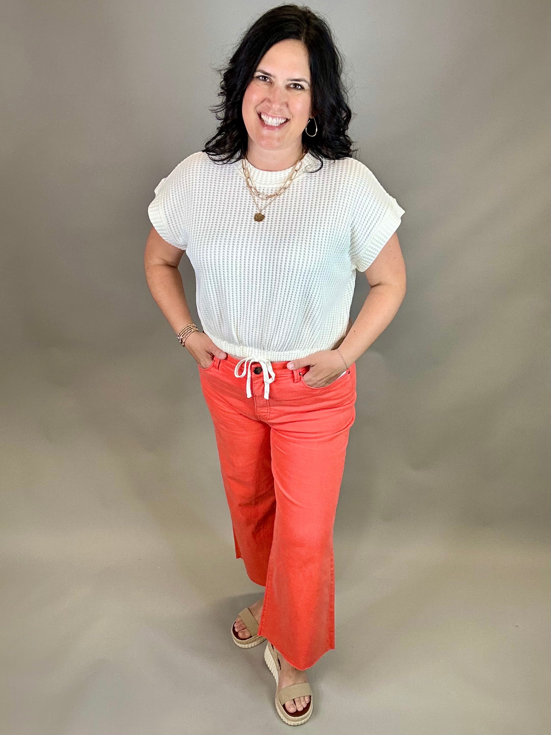 Tangerine Meg Wide Leg Jeans Bottoms - Pants KUT FROM THE KLOTH