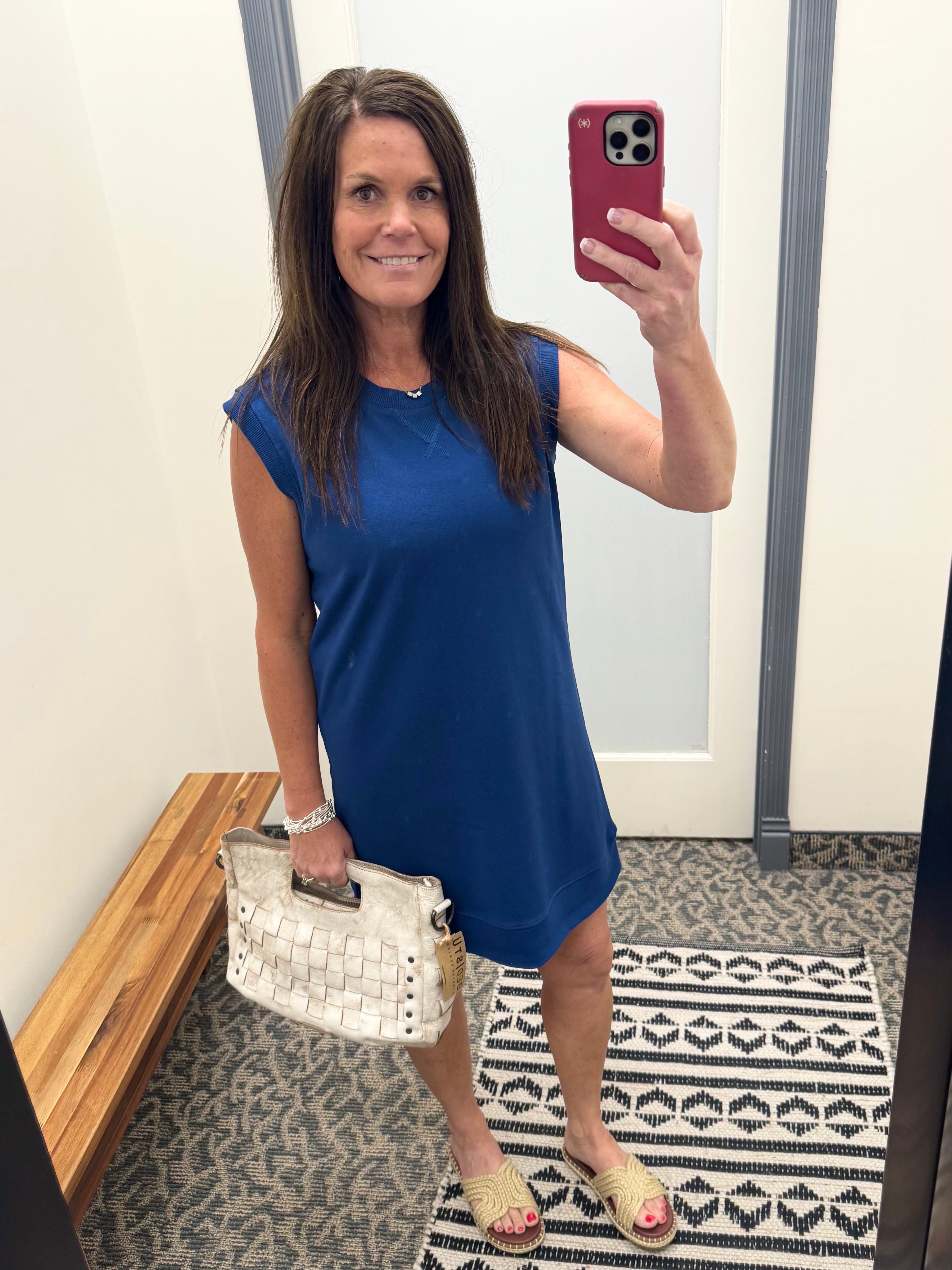 Navy Peony Paulie Dress Dresses THREAD & SUPPLY