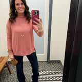 Poppy Mockneck Sweater Top - Sweater BE COOL