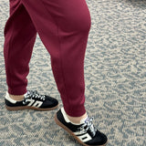 Oxblood Joselle Drawstring Jogger Bottoms- Joggers RD International