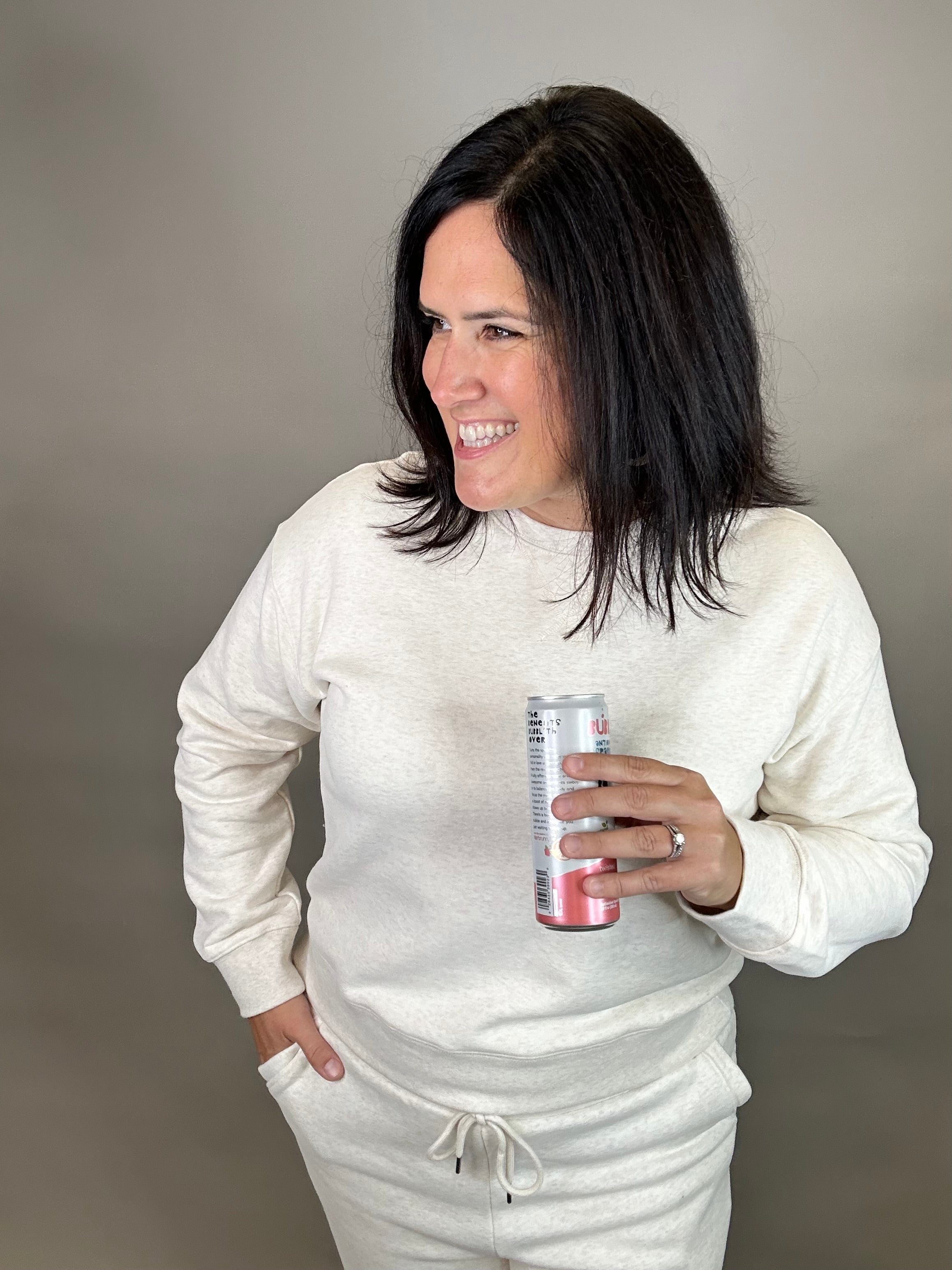 Heather Oatmeal Serenity Sweatshirt Top- Sweatshirt THREAD & SUPPLY