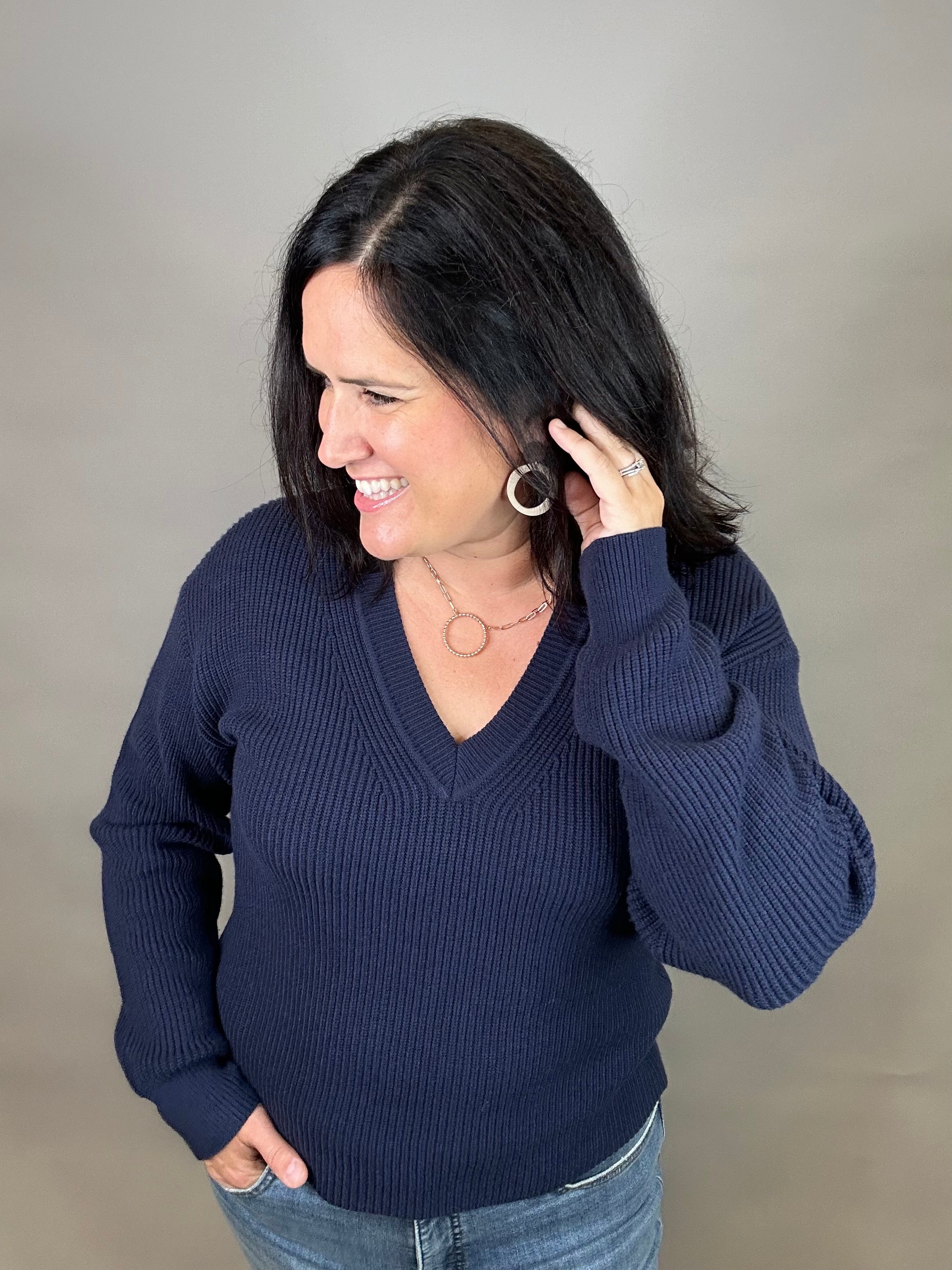 Blue Nights Cornelia Sweater Top - Sweater THREAD & SUPPLY