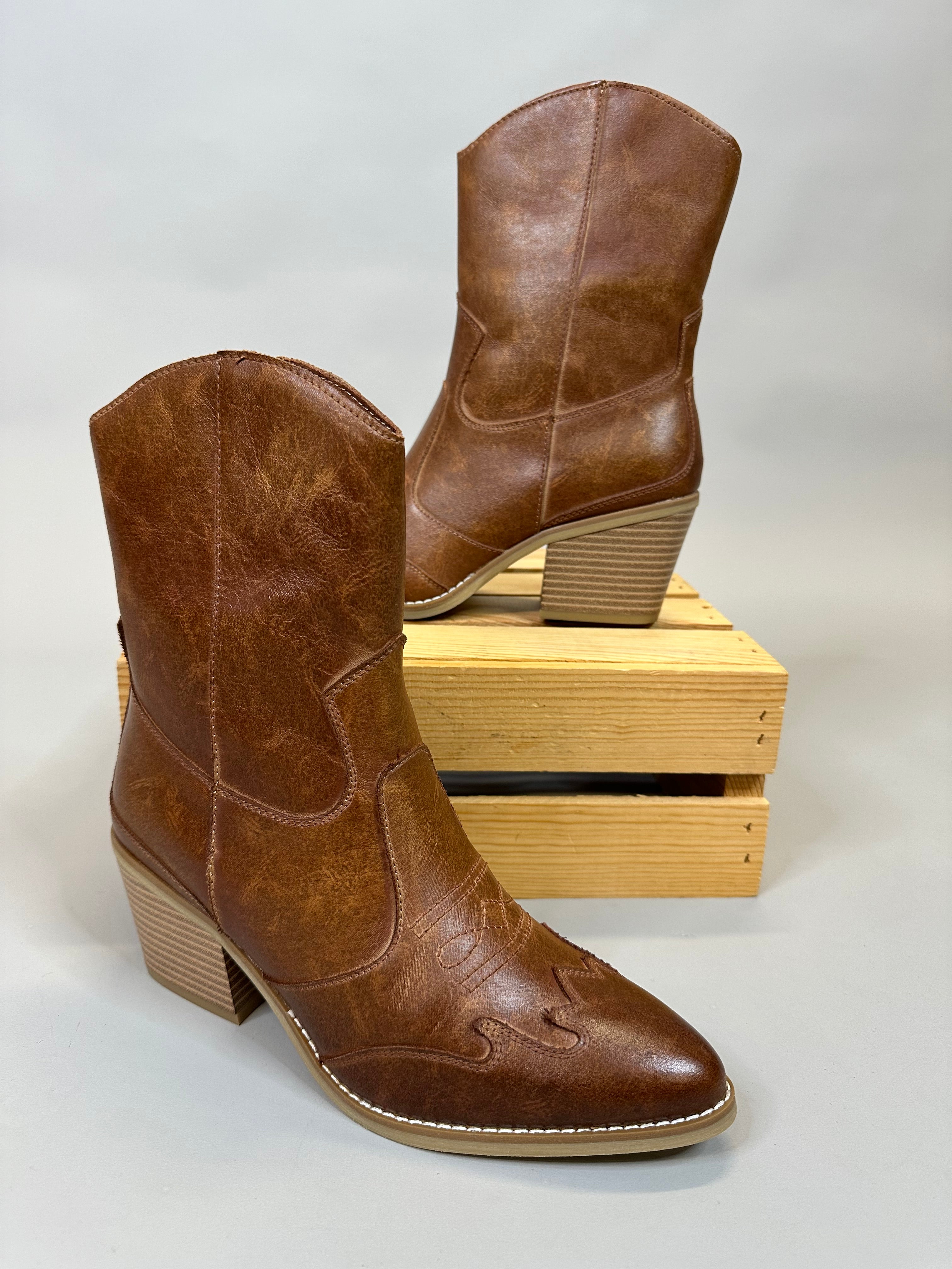 Tan Clorinda Boot Shoes- Boots & Booties MIA
