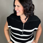 Noir Blanc Stella Sweater Top - Sweater THREAD & SUPPLY