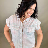 Red Navy Lydia Shirt Tops - Button Ups THREAD & SUPPLY