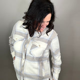 Ivory Brown Plaid Santa Fe Jacket