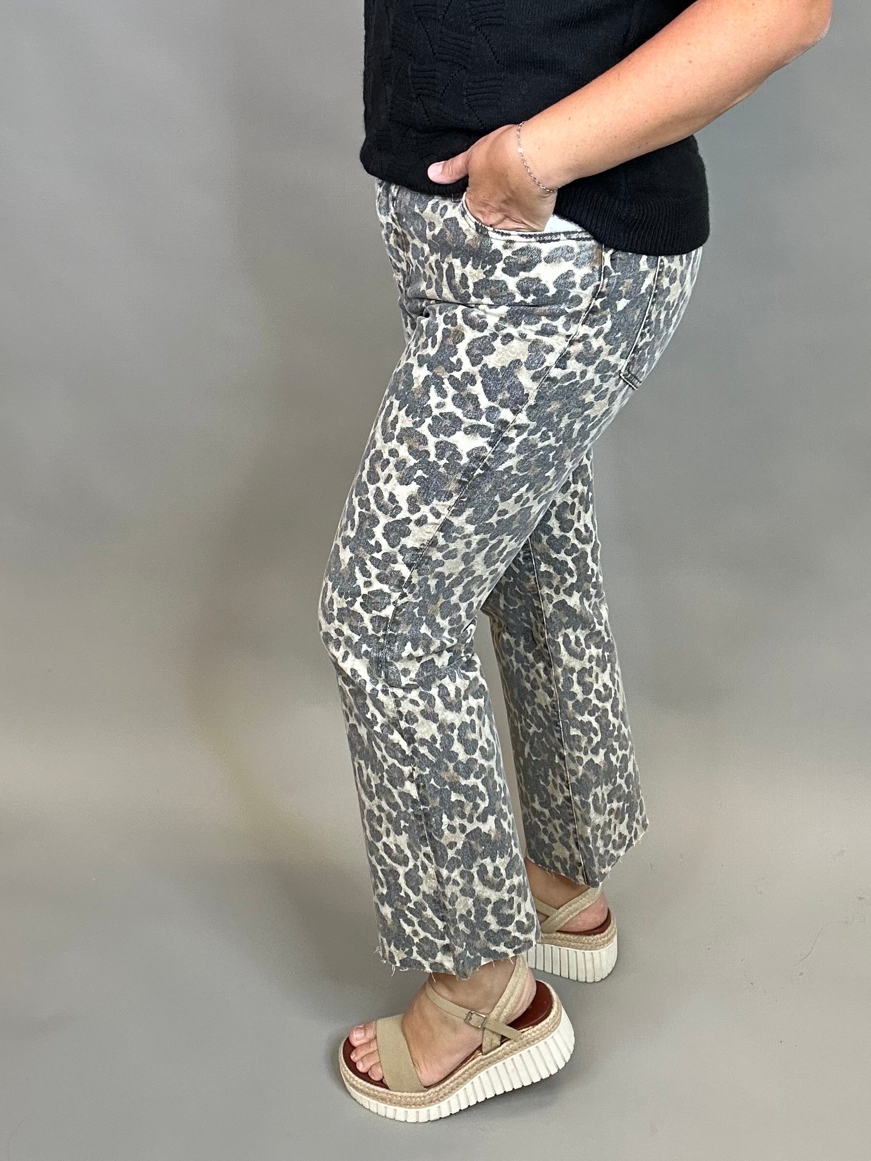 Tan/Brown Kelsey High Rise Ankle Flare Bottom- Pants KUT FROM THE KLOTH