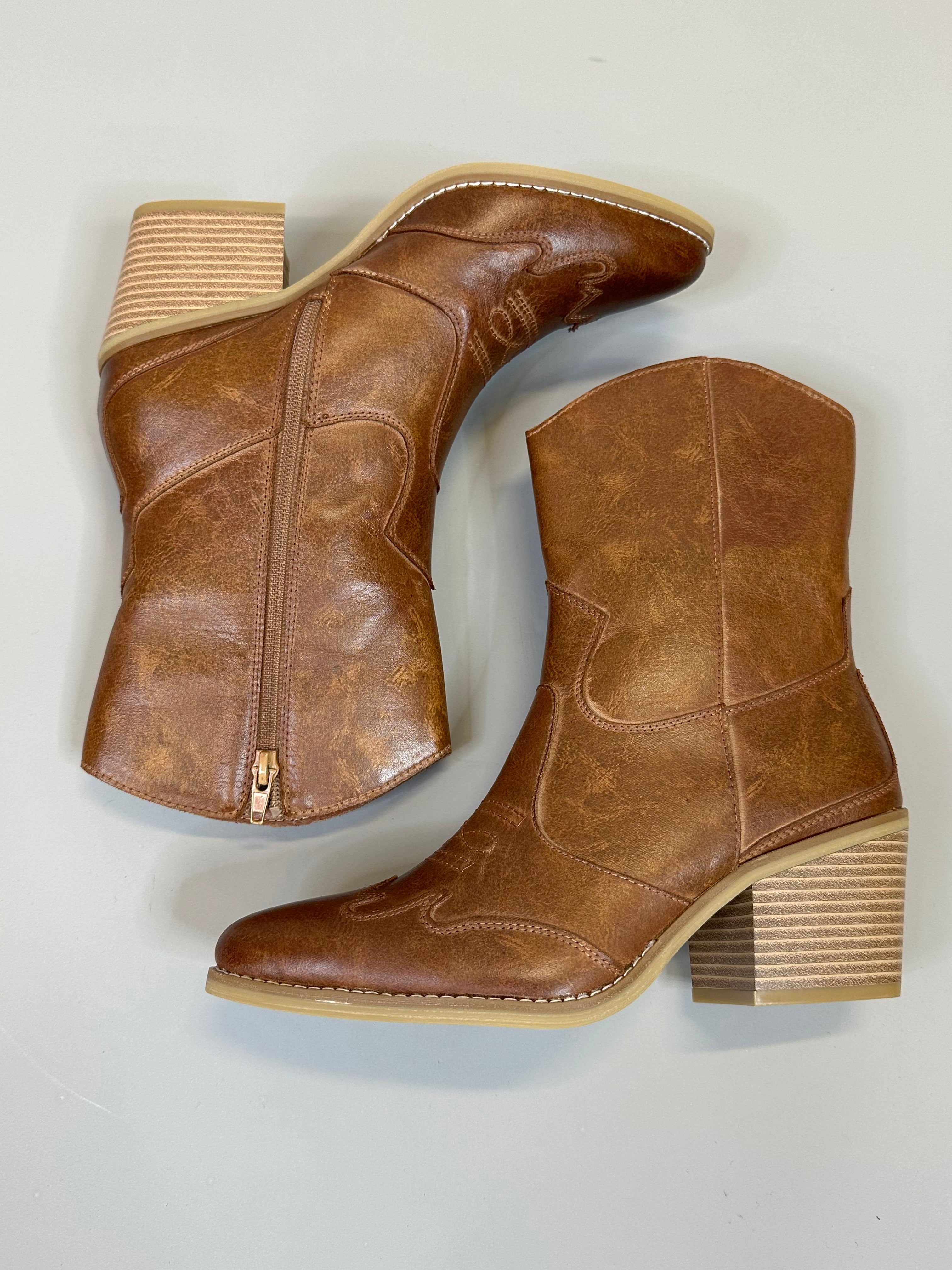 Tan Clorinda Boot Shoes- Boots & Booties MIA