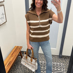 Brown Ivory Stella Sweater Top - Sweater THREAD & SUPPLY