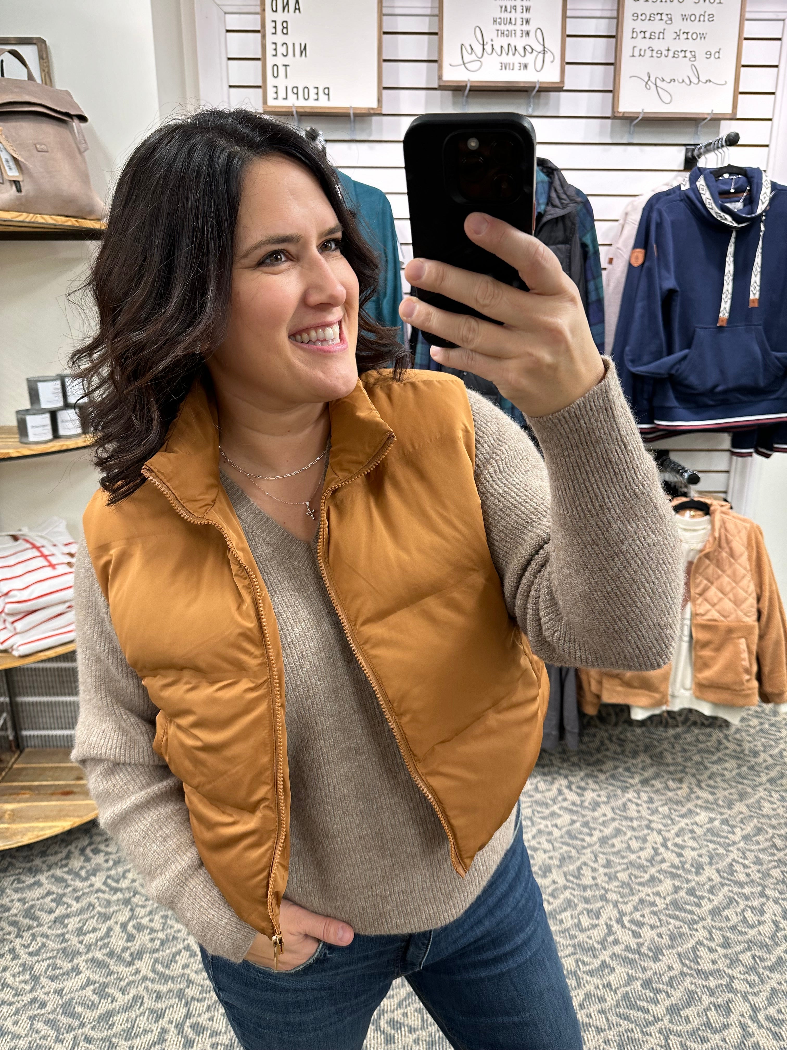 Leather Brown Issey Vest Outerwear - Vest THREAD & SUPPLY