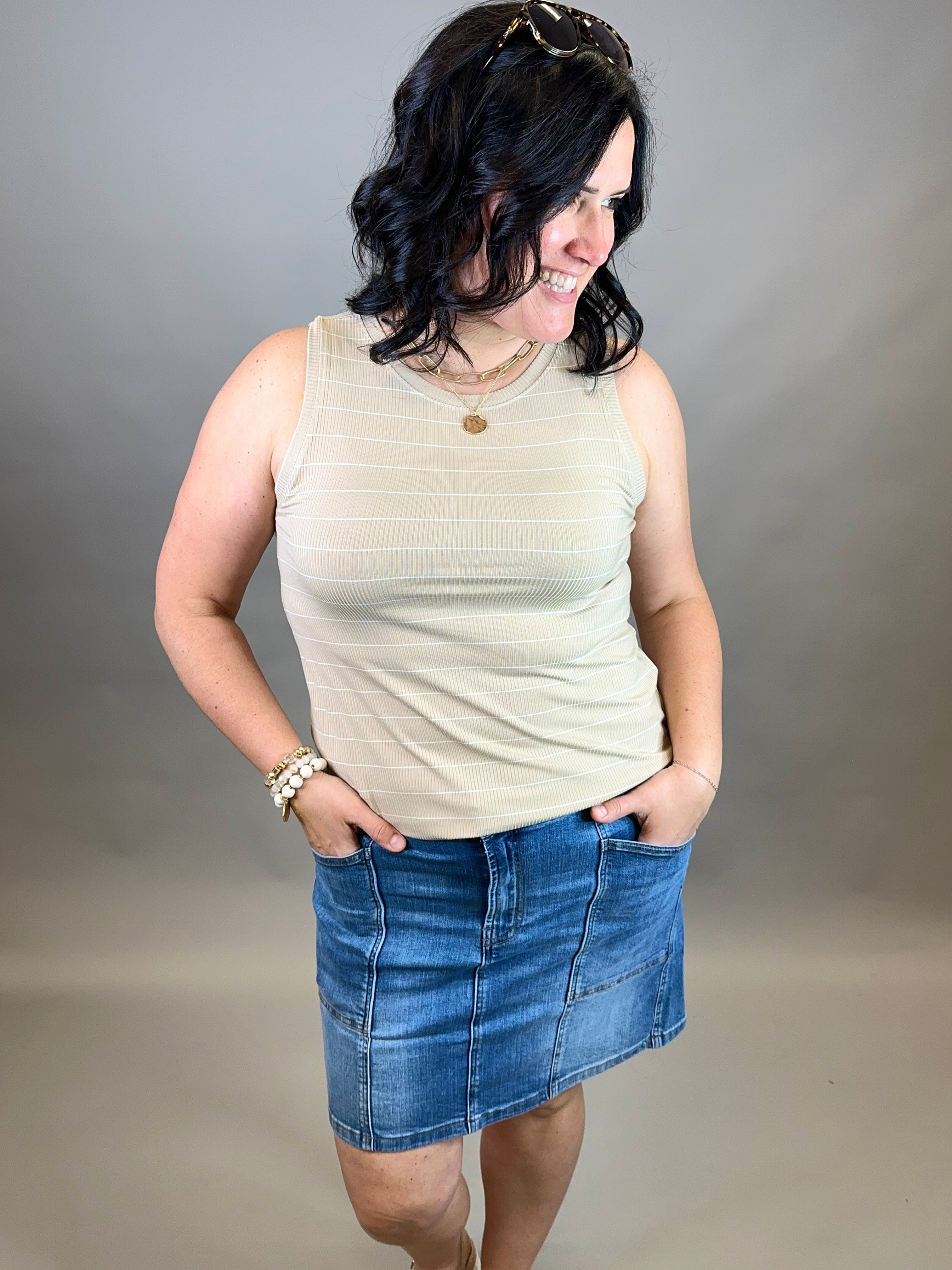 White Pepper Euclid Tank Tops- Tanks THREAD & SUPPLY