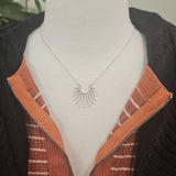 Silver Starburst Necklace Jewelry- Necklace WHAT'S HOT