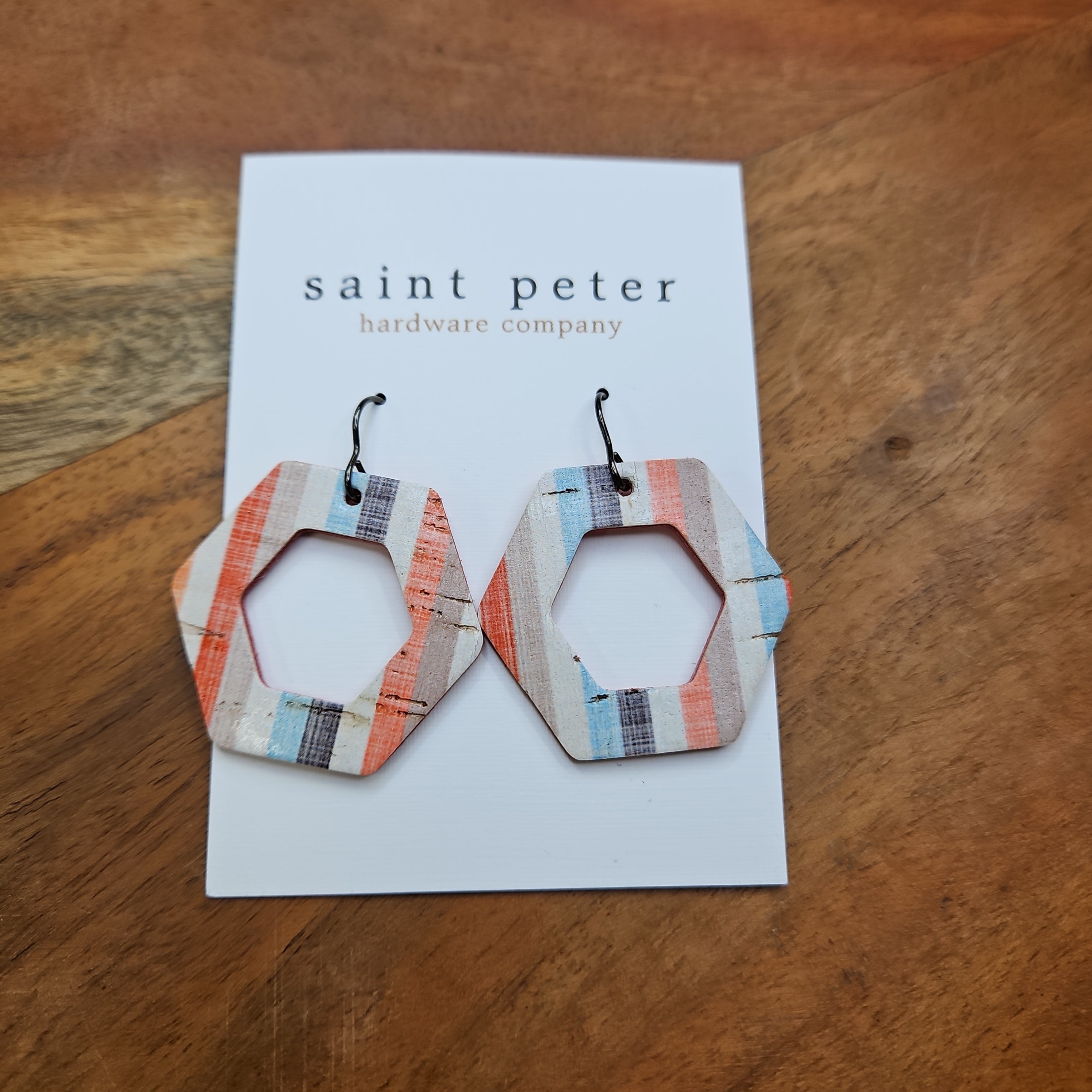 Stripe Hexy Earrings Jewelry - Earrings St. Peter Hardware