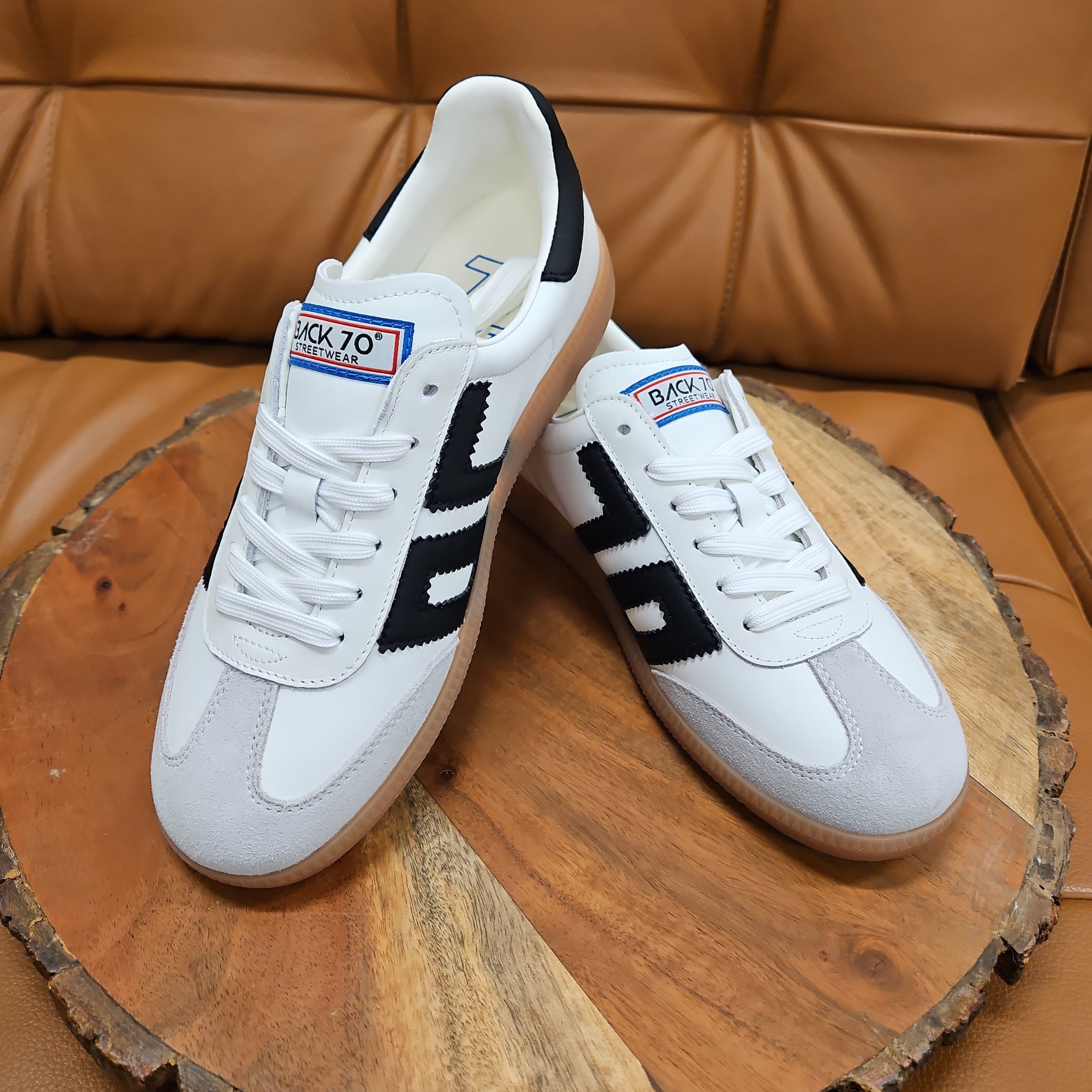 CLOUD White/Black Sneaker Shoes - Sneaker Back 70