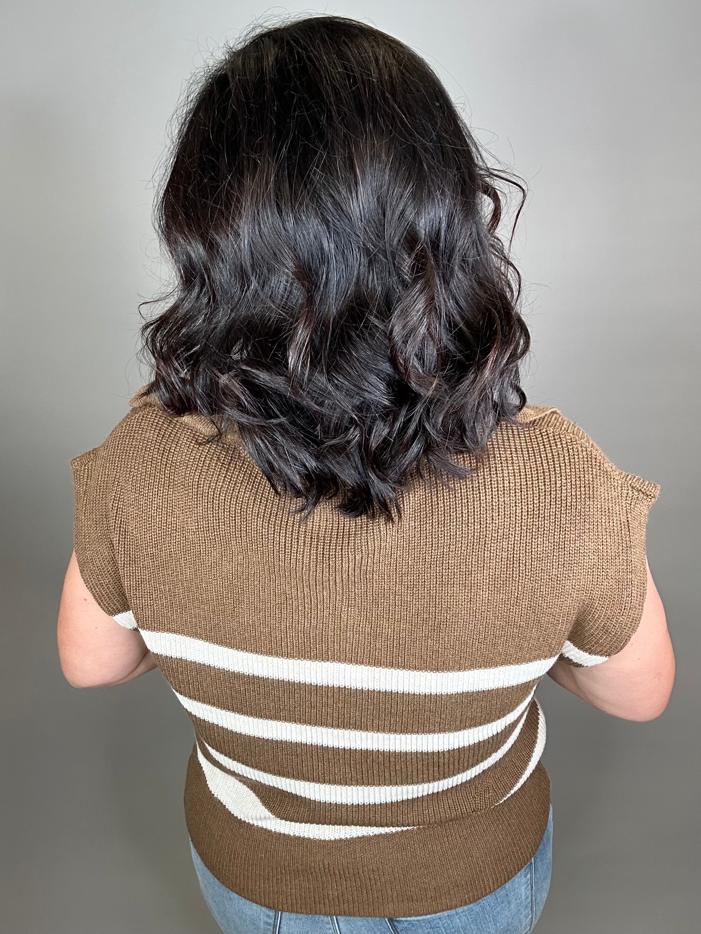 Brown Ivory Stella Sweater Top - Sweater THREAD & SUPPLY