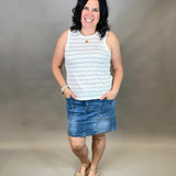 Desert Green Stripe Mary Tank Tops- Tanks THREAD & SUPPLY