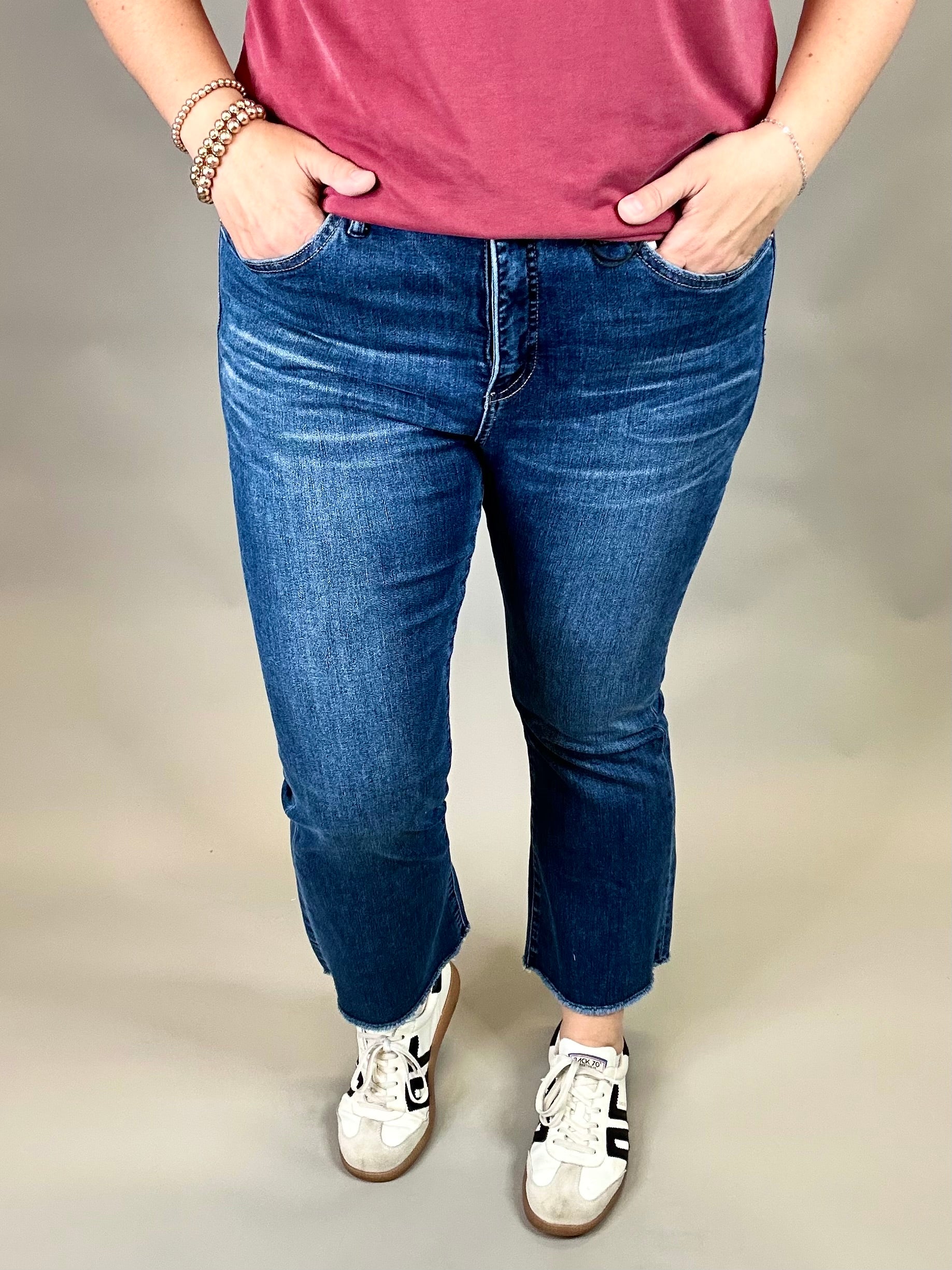 Astros Cropped Bootcut Jeans Bottom- Pants MICA DENIM
