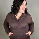 Coffee Heather Indiana Pullover Top - Sweatshirt THREAD & SUPPLY