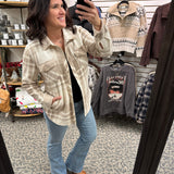 Brown Plaid Tullis Shacket Outerwear- Jackets THREAD & SUPPLY