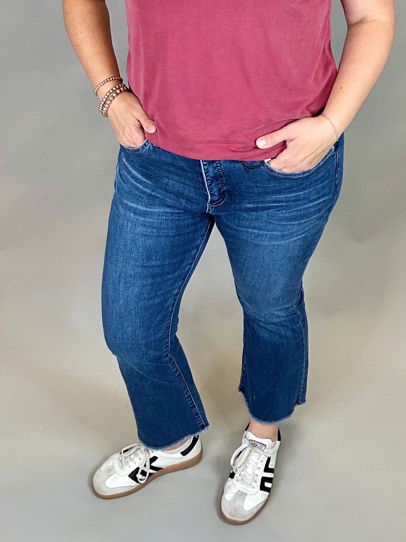 Astros Cropped Bootcut Jeans Bottom- Pants MICA DENIM