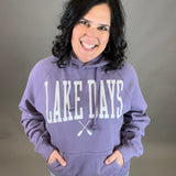 Dusk Lake Days Hoodie Top - Sweatshirt BLUE 84