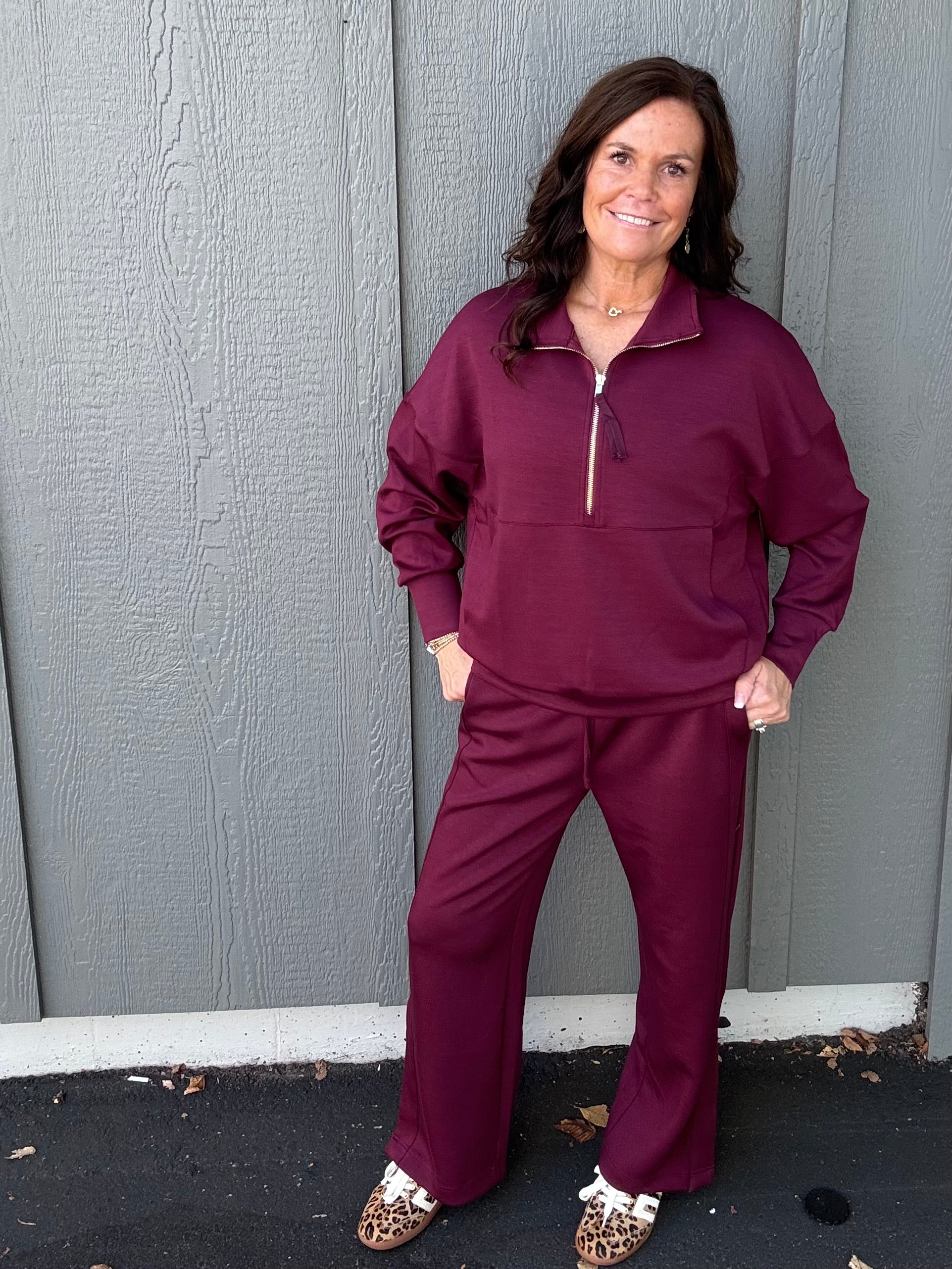 Port Ease Half Zip Pullover Top - Sweatshirt P.CILL
