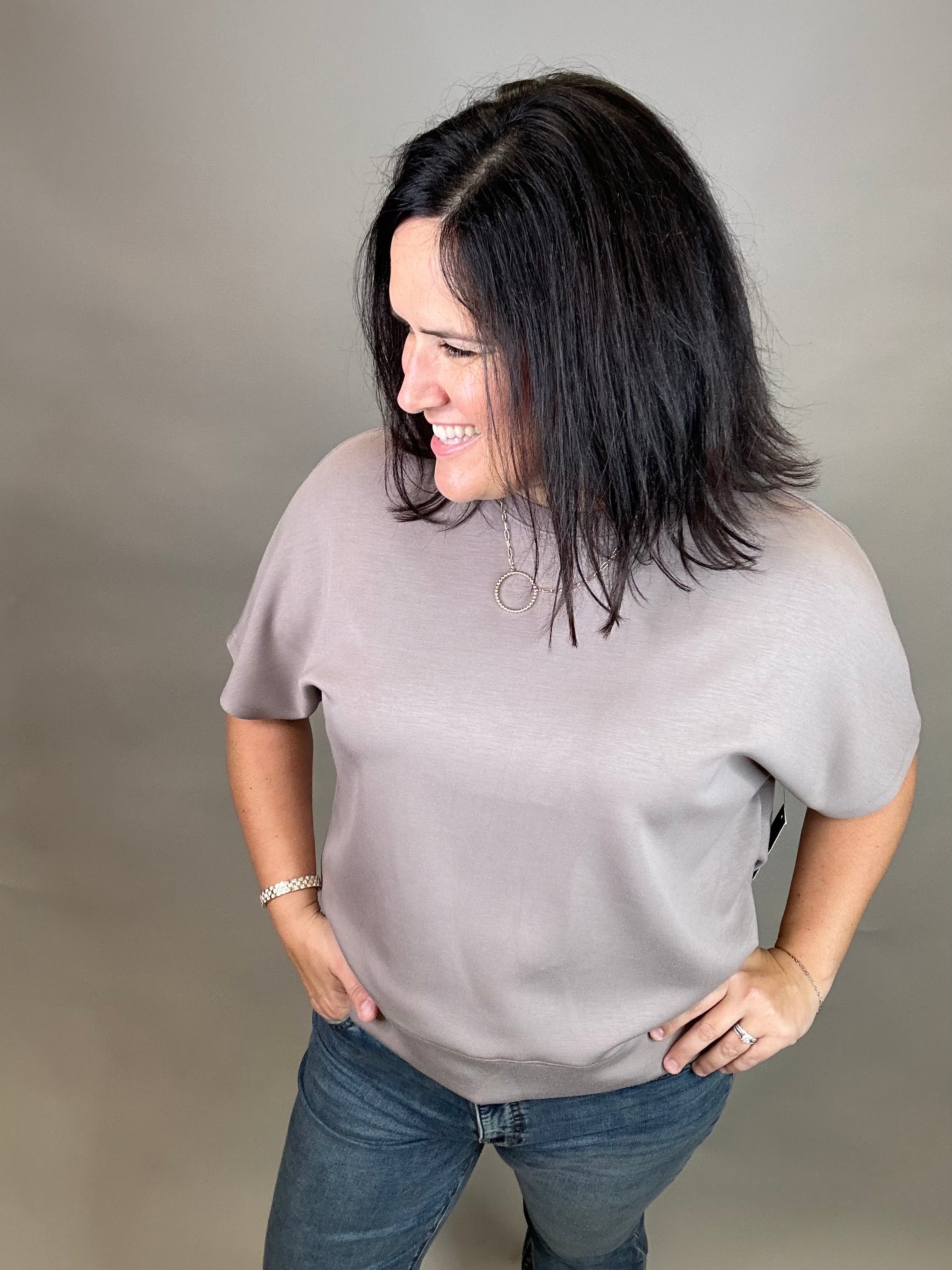 Fog Paloma Soft Knit Tee Top - Tee RD International