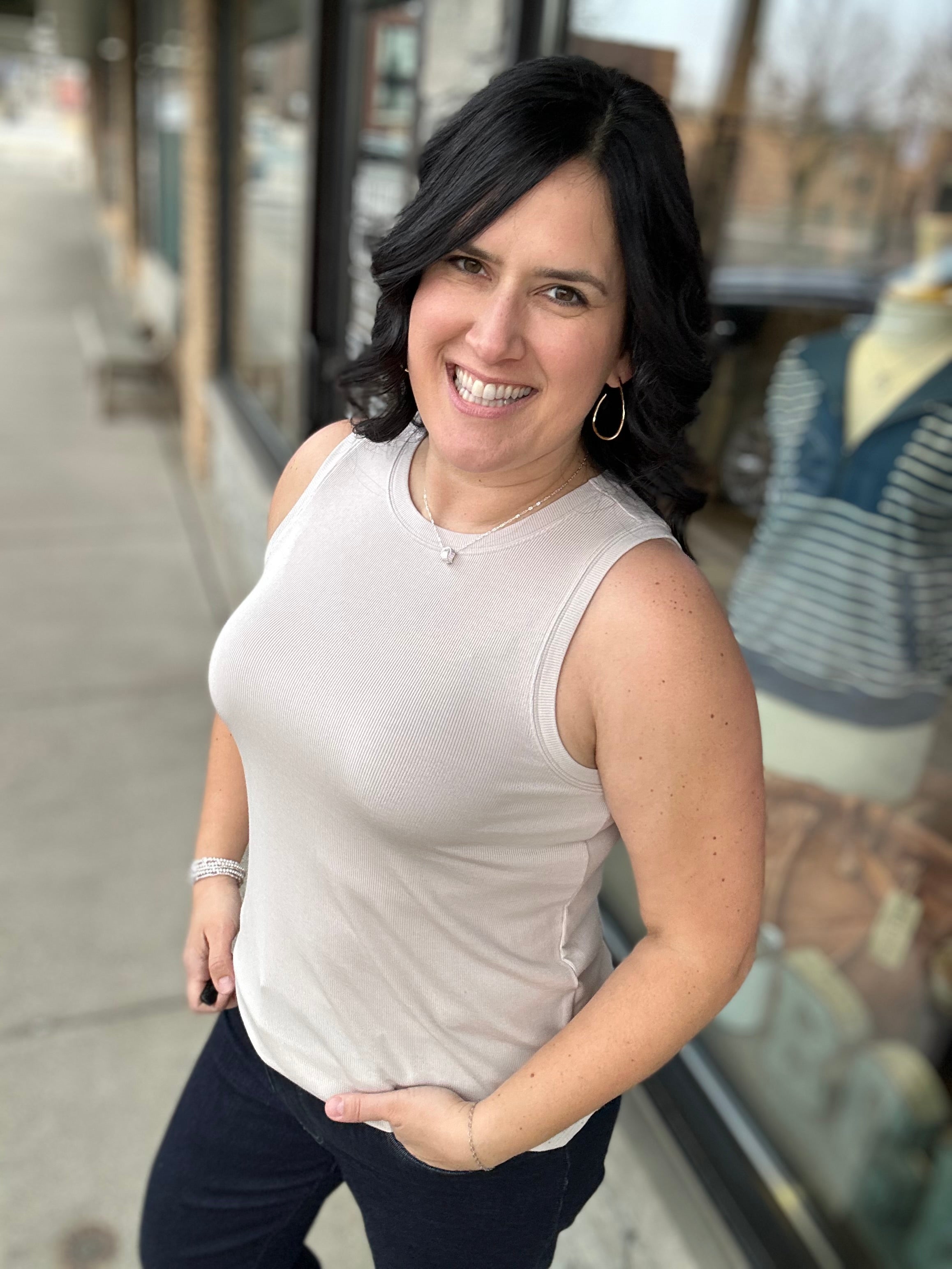 Silver Grey Sinclair Tank Tops- Tanks THREAD & SUPPLY