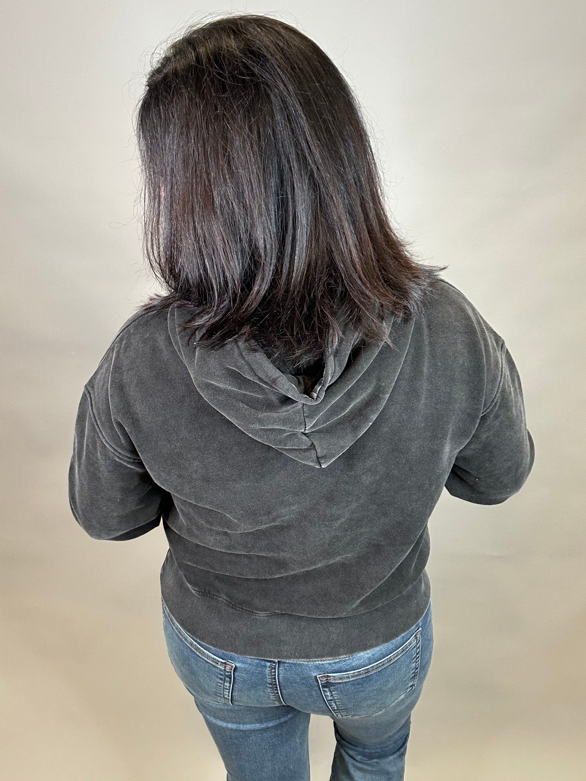 Black Cori Hoodie Top- Sweatshirts THREAD & SUPPLY