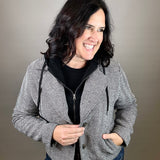 Charcoal Melange Alejandra Coat