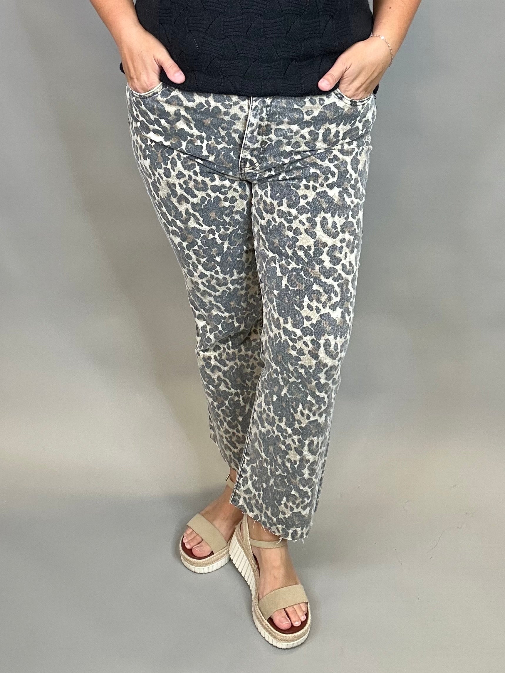 Tan/Brown Kelsey High Rise Ankle Flare Bottom- Pants KUT FROM THE KLOTH