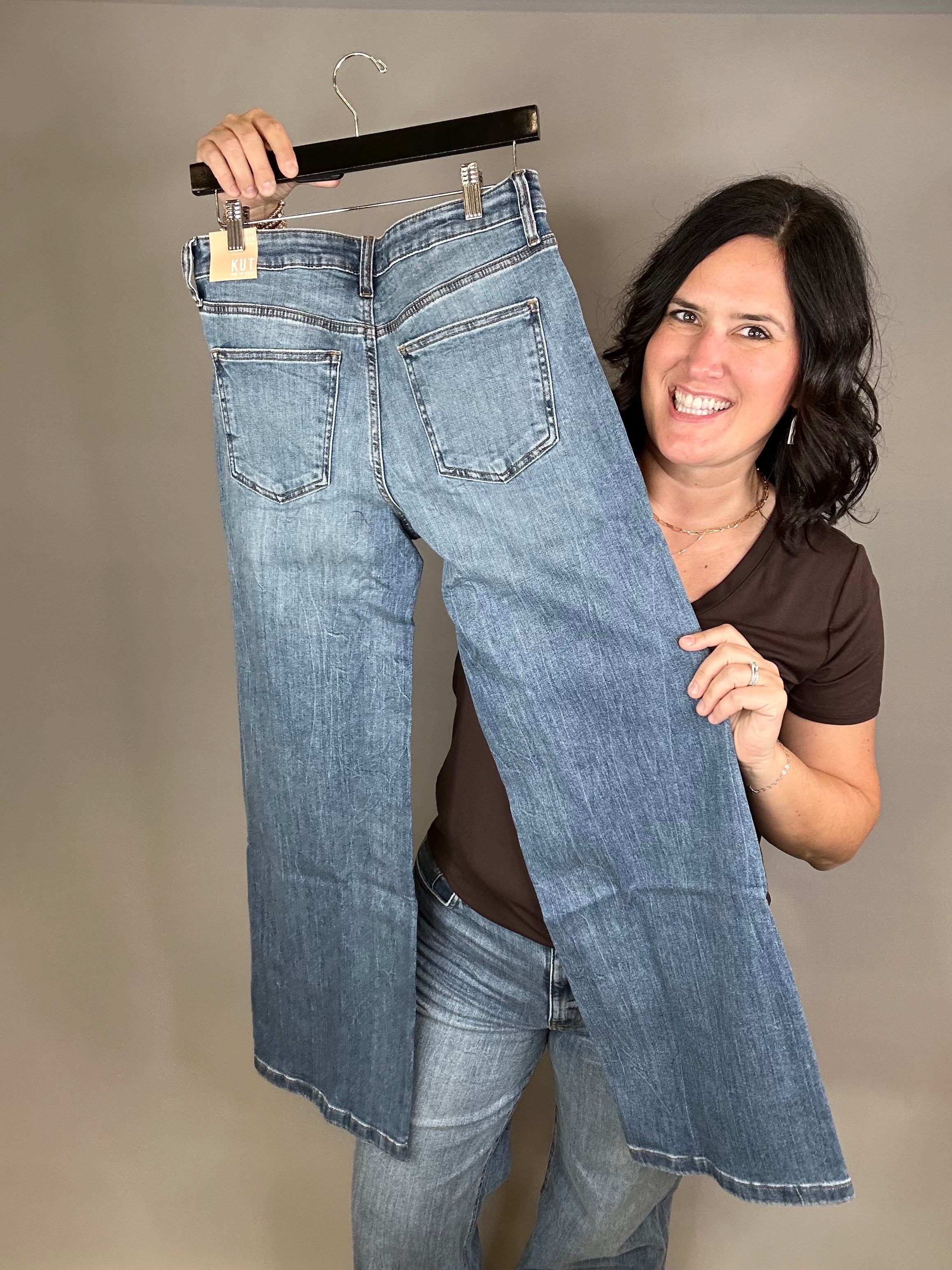 Ablaze Jean Wide Leg Bottoms - Pants KUT FROM THE KLOTH