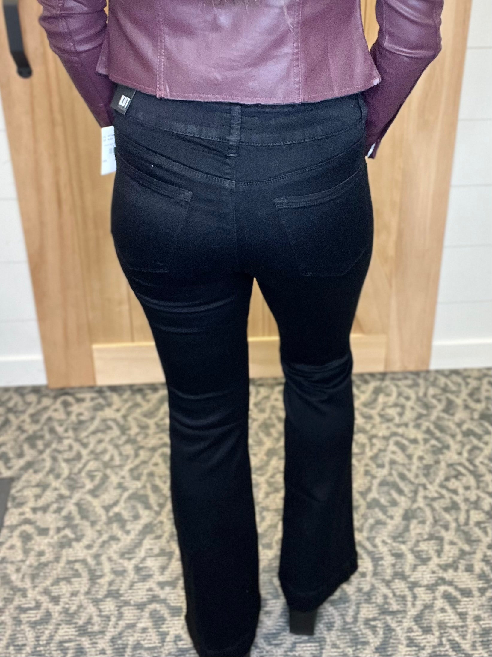 Black Ana High Rise Flare (KUT) jeans KUT FROM THE KLOTH