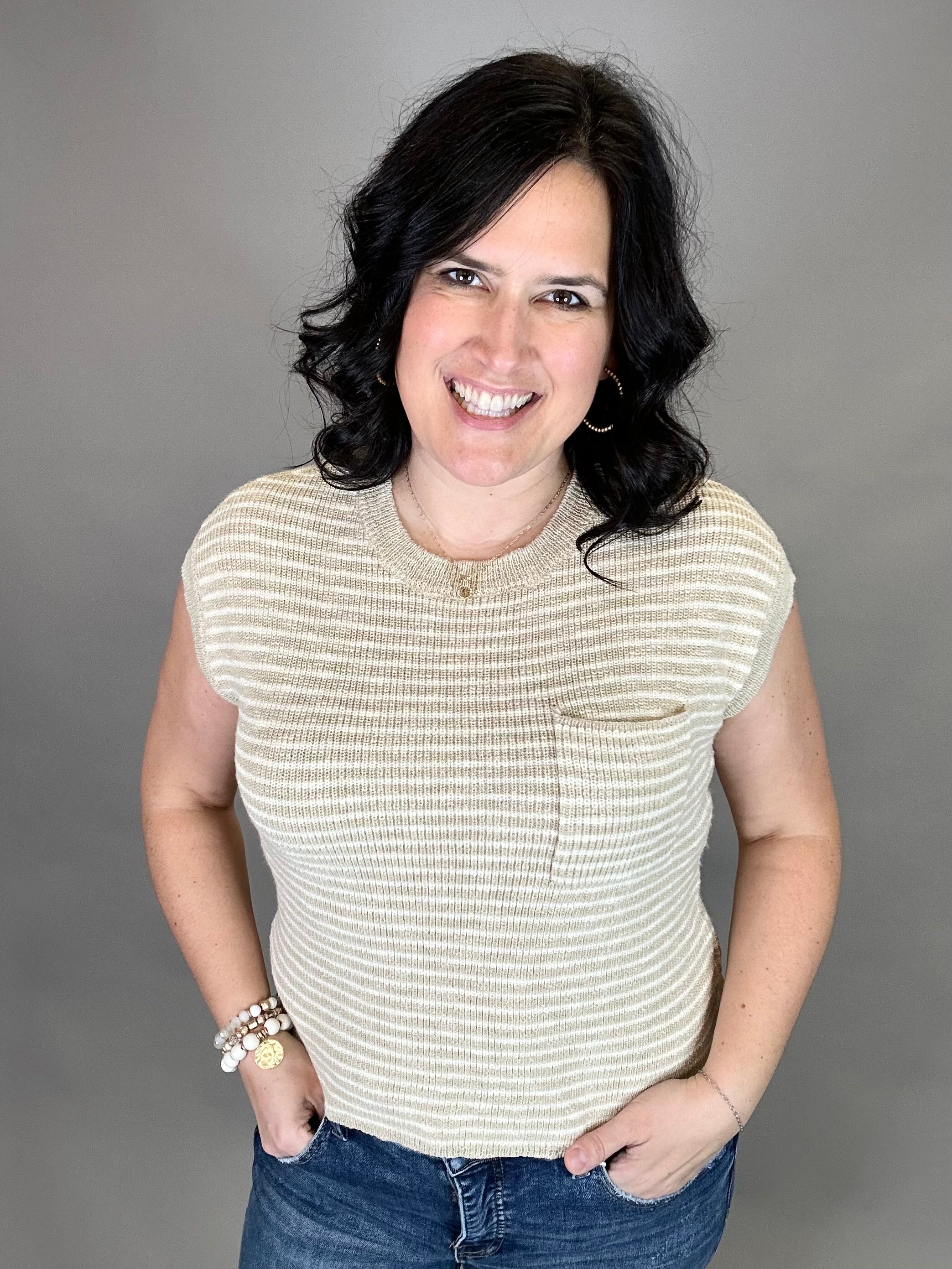 Beige Ivory Andie Top Tops- Blouses THREAD & SUPPLY