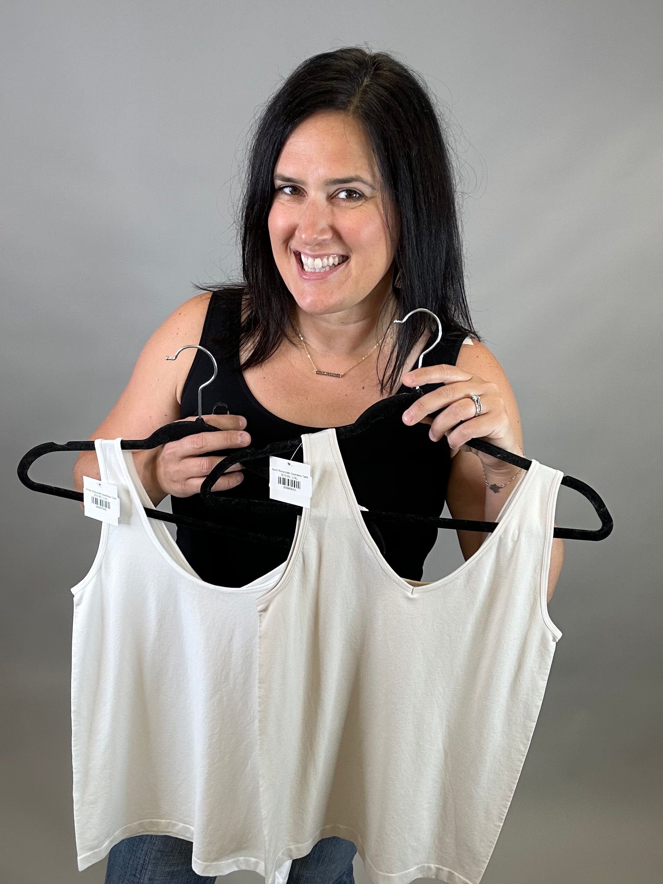 Sand Reversible Seamless Tank Tops- Tanks ZENANA