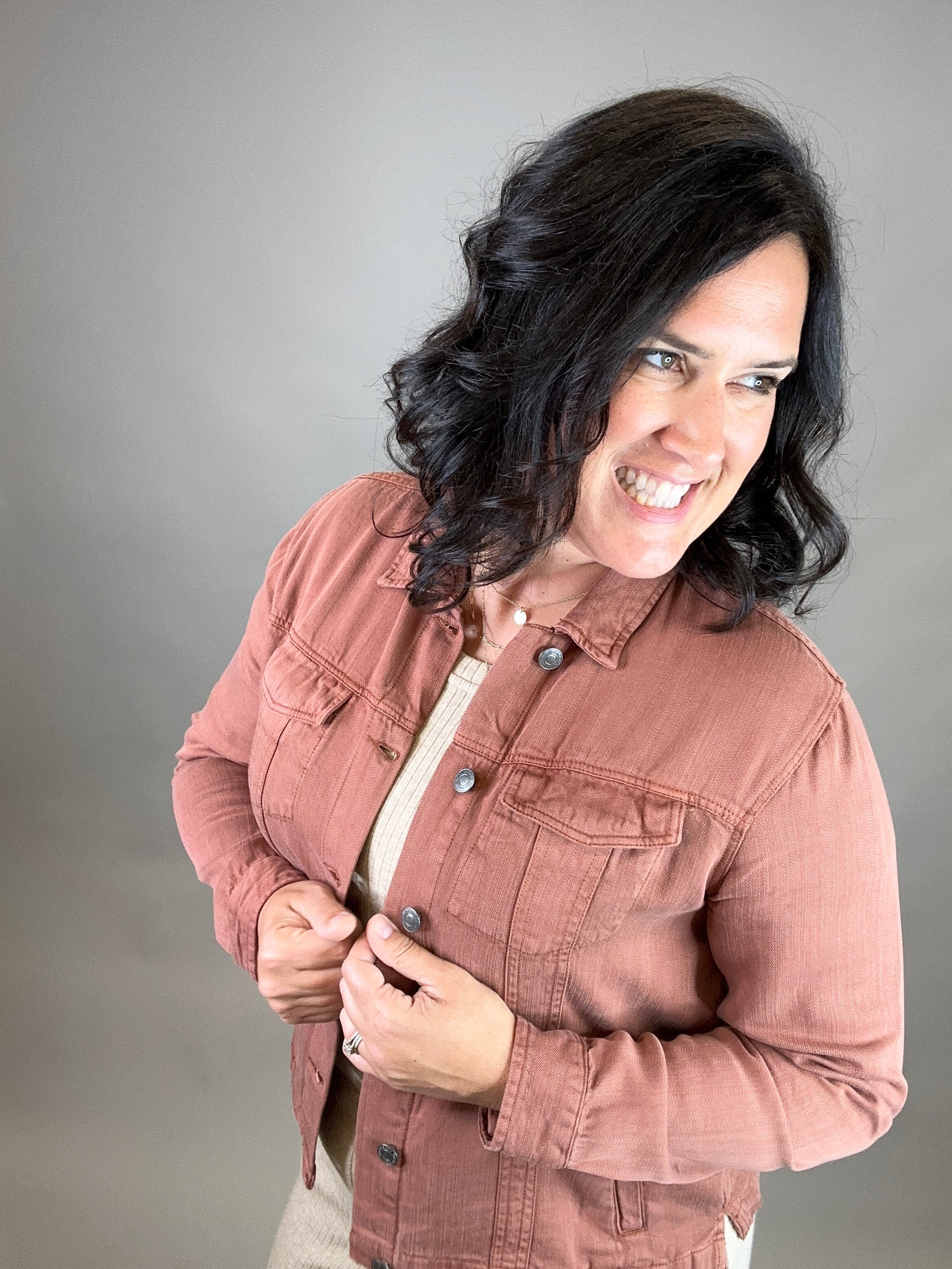 Rustic Brown Jackie Jacket Outerwear- Jackets THREAD & SUPPLY