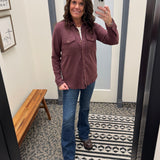 Wine Heather Cassian Shirt