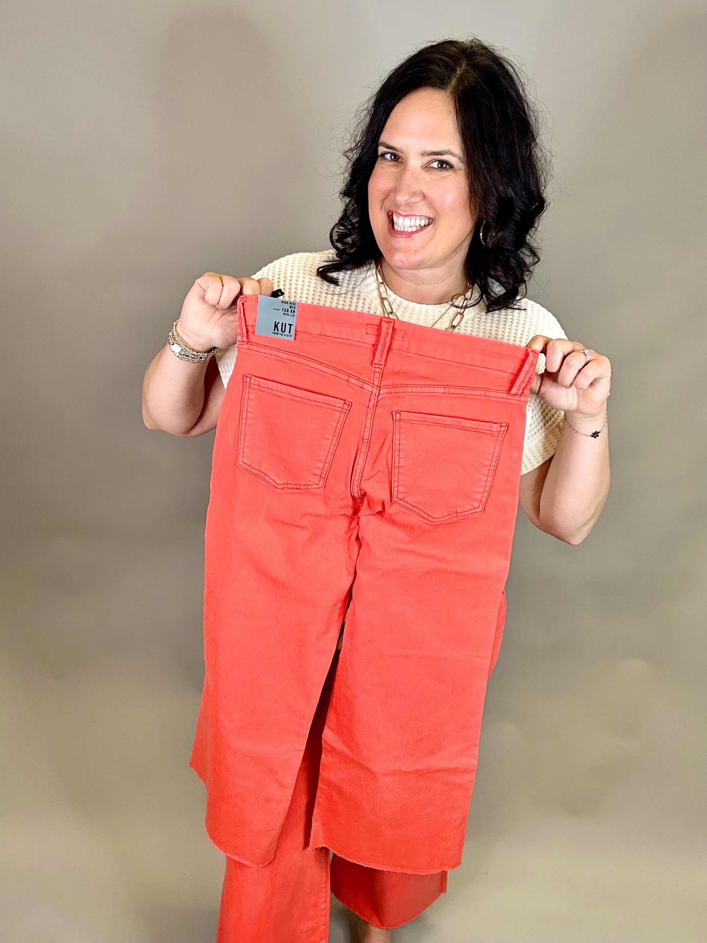 Tangerine Meg Wide Leg Jeans Bottoms - Pants KUT FROM THE KLOTH
