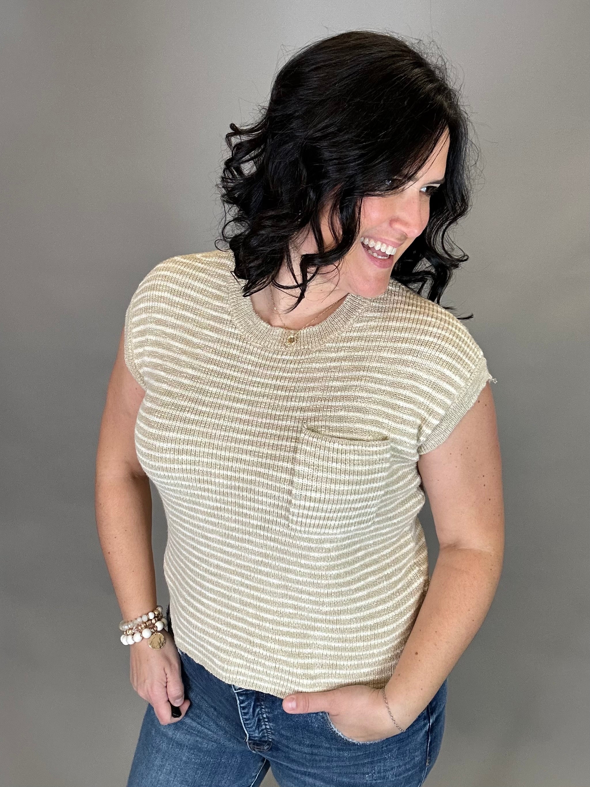 Beige Ivory Andie Top Tops- Blouses THREAD & SUPPLY