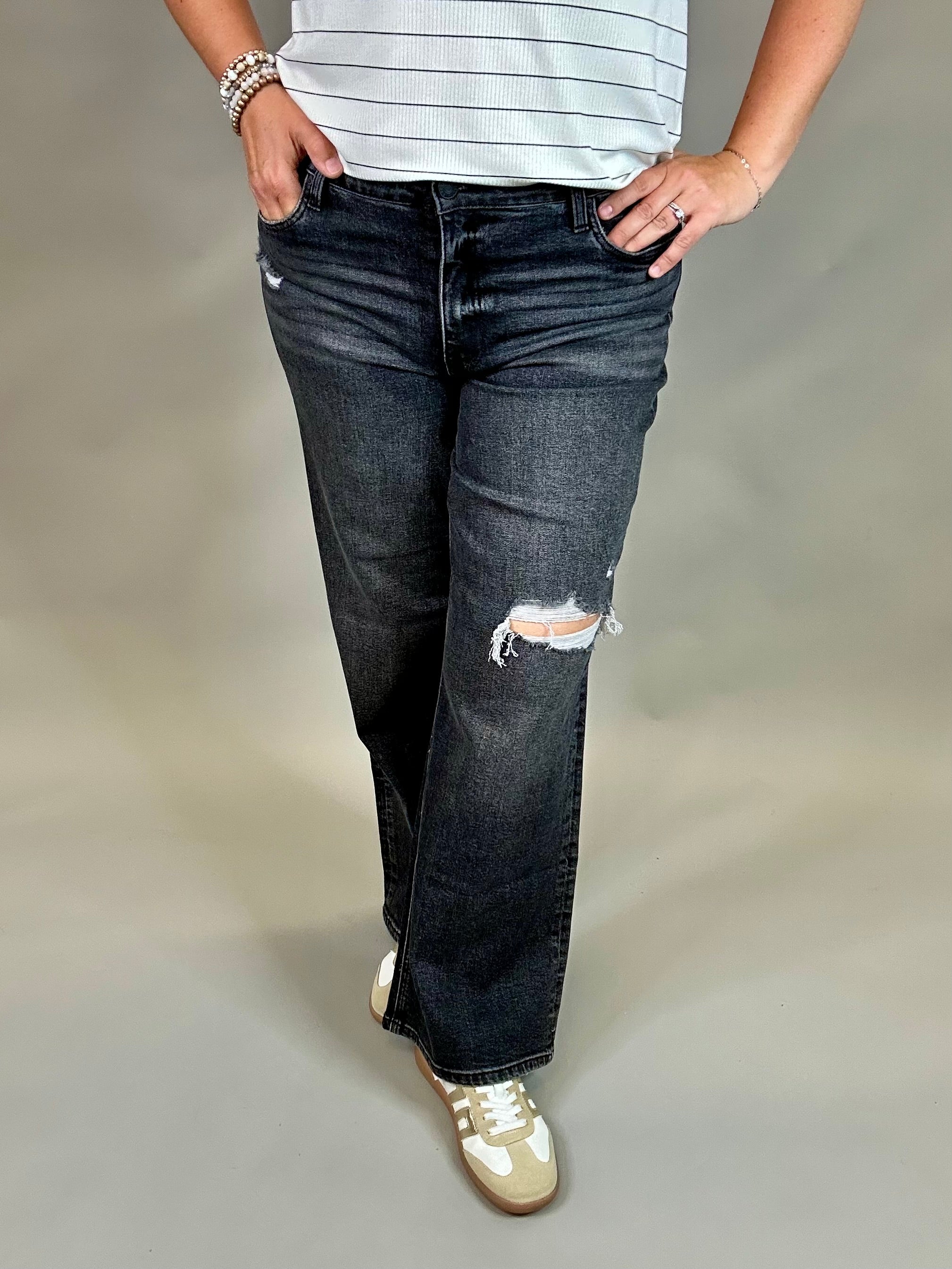 Jodi Momentous Wide Leg Jeans Bottom- Pants KUT FROM THE KLOTH