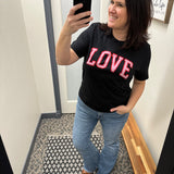 Black Love Foil Graphic T Top - Tee OAT COLLECTIVE