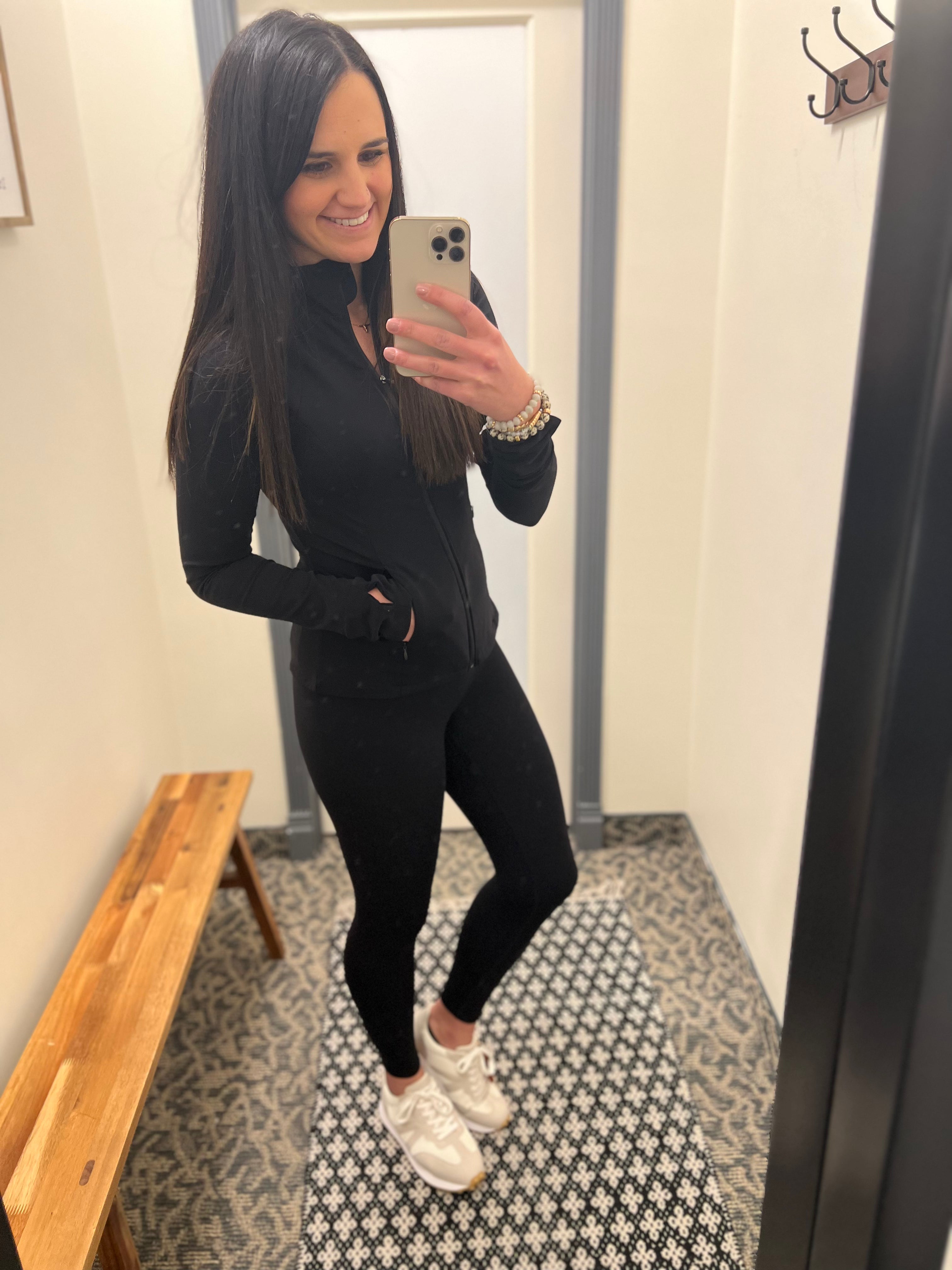 Black Fleece Lined Leggings Bottoms- Leggings MONO B