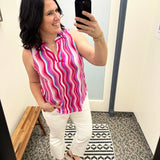 Multi Pink Lizzy Tank Tops- Tanks DEAR SCARLETT