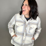Ivory Brown Plaid Santa Fe Jacket