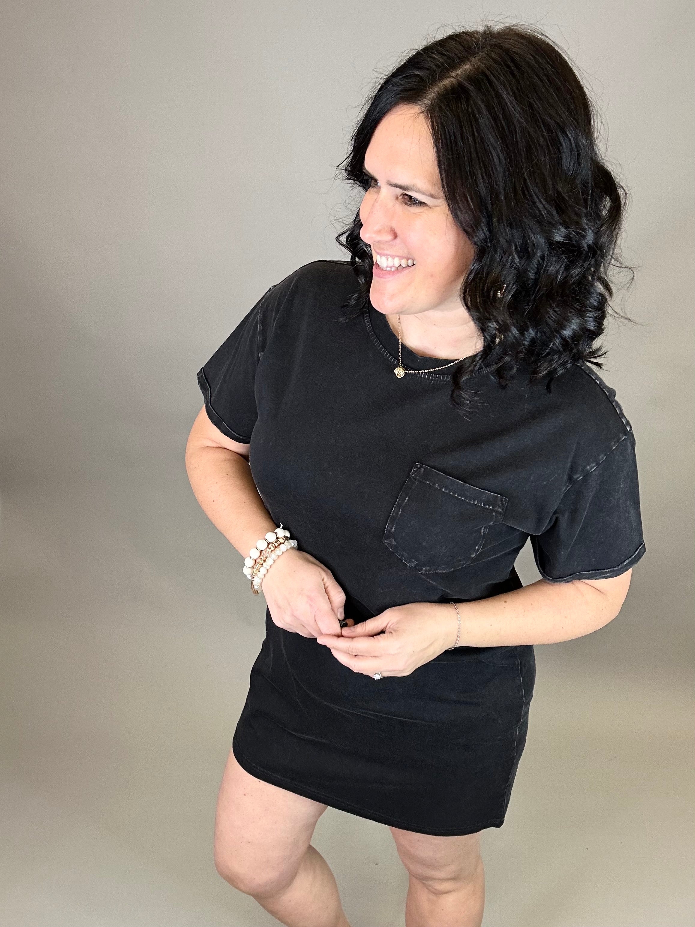 Black Kick Back Dress Dresses THREAD & SUPPLY